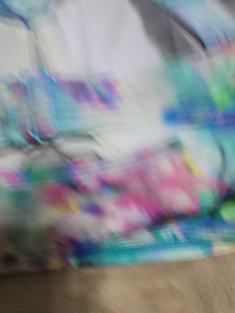 torrid Multicolor Tie-Dye Bikini Top - Blue Pink Green - Picture 6 of 7